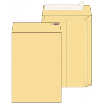 Почтовый пакет объемный EXTRAPACK Е4 (300x400x40 мм), strip kraft