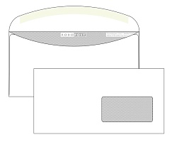 Конверт C65 ROBOPOST, декстрин, правое окно (45х90 мм)
