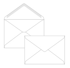 Конверт С4 OBERPOST, декстрин, треугольный клапан в точку