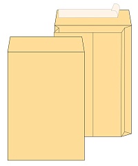Почтовый пакет объемный EXTRAPACK С4 (230x330x40 мм), стрип крафт
