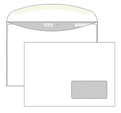 Конверт C5 ROBOPOST, декстрин, правое окно (45х90 мм)