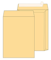 Почтовый пакет объемный EXTRAPACK Е4 (300x400x40 мм), стрип крафт