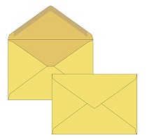 Конверт крафт С4 OBERPOST, декстрин, треугольный клапан в точку