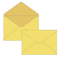 Конверт крафт 290x390 OBERPOST, без клея, треугольный клапан в точку