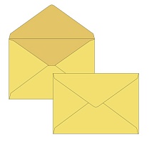 Конверт крафт 290x390 OBERPOST, без клея, треугольный клапан в точку