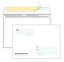 Конверт C5 FORPOST, стрип, "кому-куда"